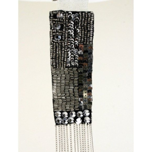 Sparklers In The Night Sequined and Chained Necklace - Picture 3 of 4